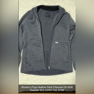 Women’s Figs Heather Dark Charcoal On-Shift Knit Jacket